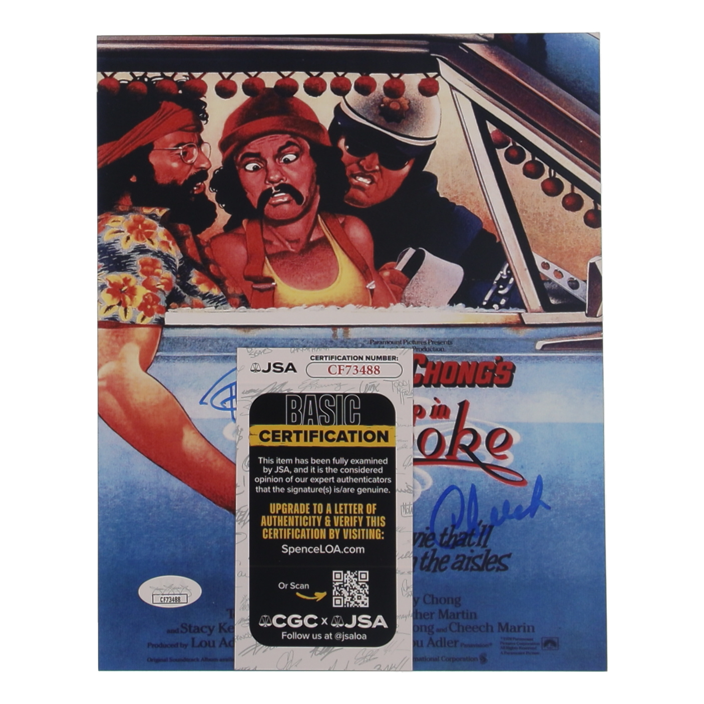 Cheech Marin & Tommy Chong Signed "Cheech & Chong's Up in Smoke" 8x10 Photo (JSA) at PristineAuction.com Cheech Marin & Tommy Chong Signed "Cheech & Chong's Up in Smoke" 8x10 Photo (JSA) at PristineAuction.com