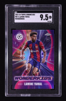 Lamine Yamal 2023-24 Topps Chrome UEFA Club Competitions Wonderkids #WK3 RC (SGC 9.5) at PristineAuction.com