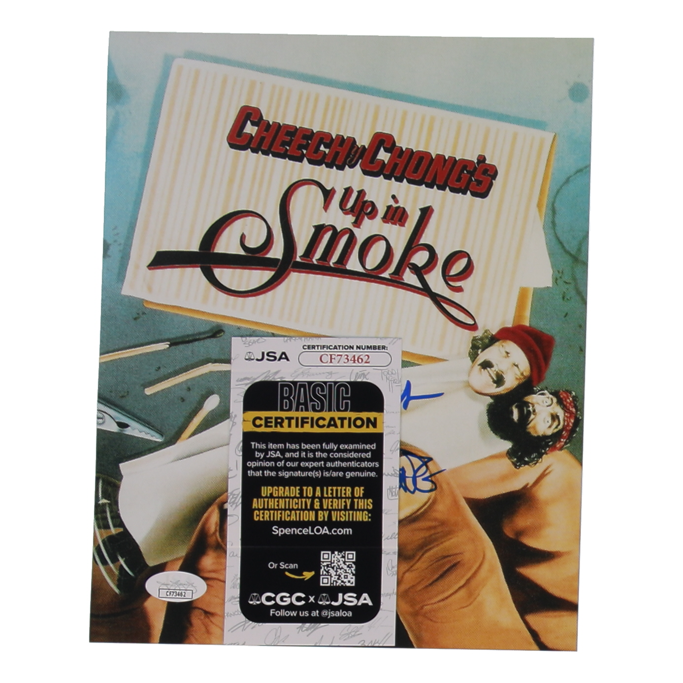 Cheech Marin & Tommy Chong Signed "Cheech & Chong's Up in Smoke" 8x10 Photo (JSA) at PristineAuction.com Cheech Marin & Tommy Chong Signed "Cheech & Chong's Up in Smoke" 8x10 Photo (JSA) at PristineAuction.com