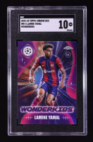 Lamine Yamal 2023-24 Topps Chrome UEFA Club Competitions Wonderkids #WK3 RC (SGC 10) at PristineAuction.com