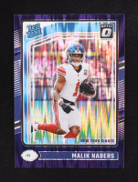 Malik Nabers 2024 Donruss Optic Purple Shock #271 RR RC at PristineAuction.com