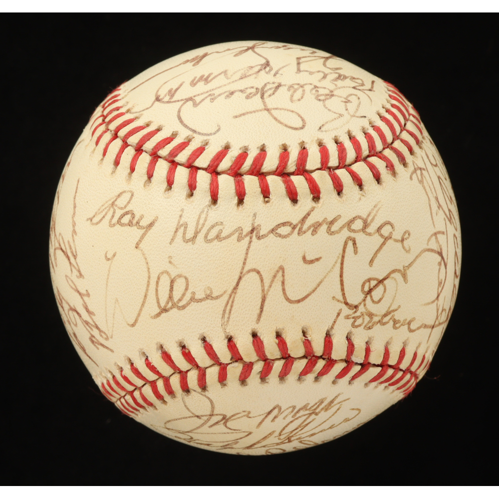 Baseball Hall of Famers ONL Baseball Signed by (25) with Whitey Ford, Joe Morgan, Ralph Kiner, Willie McCovey (Beckett) at PristineAuction.com