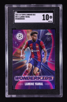 Lamine Yamal 2023-24 Topps Chrome UEFA Club Competitions Wonderkids #WK3 RC (SGC 10) at PristineAuction.com