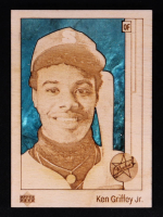 Ken Griffey Jr. Custom Wood Art Trading Card at PristineAuction.com