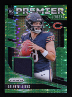 Caleb Williams 2024 Panini Prizm Premier Jerseys Neon Green Pulsar #1 RC at PristineAuction.com