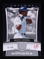 Reggie Jackson 2005 Upper Deck Trilogy Generations Past Materials Silver #RJ Jersey #81/99 at PristineAuction.com