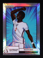 Bukayo Saka 2022 Panini Prizm World Cup Manga #7 at PristineAuction.com
