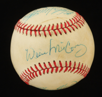 Hank Aaron, Mickey Mantle, Reggie Jackson, Eddie Mathews | 500 Home Run Club ONL Baseball Signed By (6) (Beckett) at PristineAuction.com