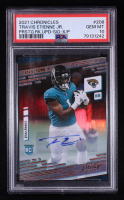 Travis Etienne Jr. 2021 Panini Chronicles Prestige Rookies Update Signatures #208 RC (PSA 10) at PristineAuction.com