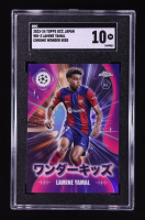 Lamine Yamal 2023-24 Topps Chrome UEFA Club Competitions Japan Wonderkids #WK3 RC (SGC 10) at PristineAuction.com