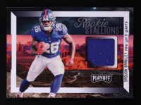 Saquon Barkley 2018 Playoff Rookie Stallions Jerseys #1 RC at PristineAuction.com