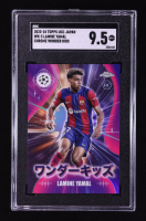 Lamine Yamal 2023-24 Topps Chrome UEFA Club Competitions Japan Wonderkids #WK3 RC (SGC 9.5) at PristineAuction.com