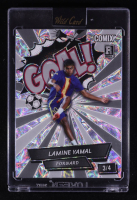 Lamine Yamal 2024 Wild Card Comix Goal! Gray and Silver Scope #LY13 RC #3/4 at PristineAuction.com