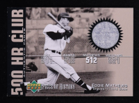Eddie Mathews 2002 UD Piece of History 500 Home Run Club Jersey #EM at PristineAuction.com