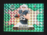 Brock Bowers 2024 Panini Mosaic Mosaic Green #286 DEB RC at PristineAuction.com