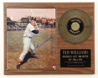 Ted Williams Signed Custom Photo Plaque Display (Beckett) at PristineAuction.com