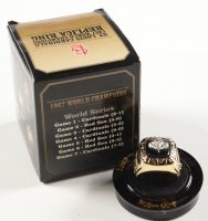 1967 Cardinals World Series MLB Replica Championship Ring with Original Box at PristineAuction.com
