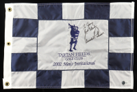 Arnold Palmer Signed 2002 Tartan Fields Men's Invitational Flag Inscribed "Best Wishes" (Beckett) at PristineAuction.com