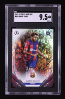 Lamine Yamal 2023-24 Topps UEFA Club Competitions Jade Edition #64 RC (SGC 9.5) at PristineAuction.com