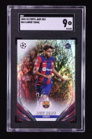 Lamine Yamal 2023-24 Topps UEFA Club Competitions Jade Edition #64 RC (SGC 9) at PristineAuction.com