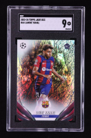 Lamine Yamal 2023-24 Topps UEFA Club Competitions Jade Edition #64 RC (SGC 9) at PristineAuction.com