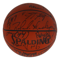1989-90 NBA All-Star Game East and West Team Signed Basketball with Michael Jordan, Larry Bird, Magic Johnson, Scottie Pippen and More (Beckett) at PristineAuction.com
