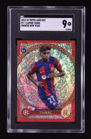 Lamine Yamal 2023-24 Topps UEFA Club Competitions Jade Edition Chinese New Year #NY7 RC (SGC 9) at PristineAuction.com