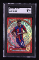 Lamine Yamal 2023-24 Topps UEFA Club Competitions Jade Edition Chinese New Year #NY7 RC (SGC 9) at PristineAuction.com