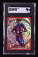 Lamine Yamal 2023-24 Topps UEFA Club Competitions Jade Edition Chinese New Year #NY7 RC (SGC 9) at PristineAuction.com