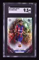Lamine Yamal 2023-24 Topps UEFA Club Competitions Jade Edition #64 RC (SGC 9.5) at PristineAuction.com