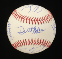 2022 Houston Astros 2022 World Series Logo Baseball Signed (13) With John Marshall, Wayne Anderson, Joe Sullivan, Ed Murphy (Beckett) at PristineAuction.com