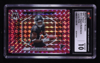 Bijan Robinson 2023 Panini Mosaic NFL Debut Mosaic Camo Pink #9 RC (CGC 10) at PristineAuction.com