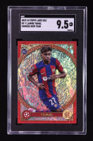 Lamine Yamal 2023-24 Topps UEFA Club Competitions Jade Edition Chinese New Year #NY7 RC (SGC 9.5) at PristineAuction.com