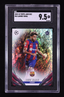 Lamine Yamal 2023-24 Topps UEFA Club Competitions Jade Edition #64 RC (SGC 9.5) at PristineAuction.com