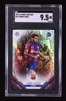 Lamine Yamal 2023-24 Topps UEFA Club Competitions Jade Edition #64 RC (SGC 9.5) at PristineAuction.com