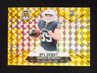 Brock Bowers 2024 Panini Mosaic Mosaic Reactive Yellow #286 DEB RC at PristineAuction.com
