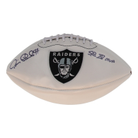 Jim Plunkett Signed Raiders Logo White Panel Football Inscribed "SB XV MVP" (JSA) at PristineAuction.com