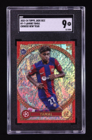 Lamine Yamal 2023-24 Topps UEFA Club Competitions Jade Edition Chinese New Year #NY7 RC (SGC 9) at PristineAuction.com