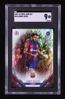 Lamine Yamal 2023-24 Topps UEFA Club Competitions Jade Edition #64 RC (SGC 9) at PristineAuction.com
