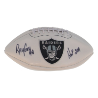 Ray Guy Signed Raiders Logo White Panel Football Inscribed "HOF 2014" (JSA) at PristineAuction.com