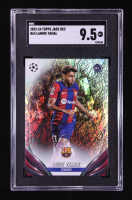 Lamine Yamal 2023-24 Topps UEFA Club Competitions Jade Edition #64 RC (SGC 9.5) at PristineAuction.com