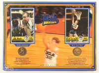 John Wooden & Bill Walton Signed Custom Matted Display (Beckett) at PristineAuction.com