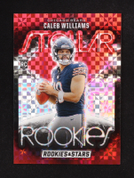 Caleb Williams 2024 Rookies and Stars Stellar Rookies Red Plaid #10 RC at PristineAuction.com