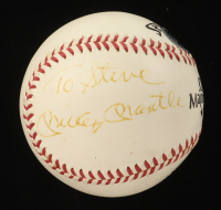 Mickey Mantle Signed OML Baseball Inscribed "To Steve" (Beckett) at PristineAuction.com