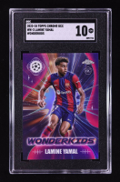 Lamine Yamal 2023-24 Topps Chrome UEFA Club Competitions Wonderkids #WK3 RC (SGC 10) at PristineAuction.com