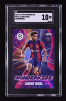 Lamine Yamal 2023-24 Topps Chrome UEFA Club Competitions Wonderkids #WK3 RC (SGC 10) at PristineAuction.com