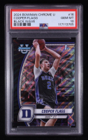 Cooper Flagg 2024-25 Bowman Chrome University Black Wave Refractors #16 RC (PSA 10) at PristineAuction.com