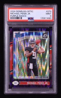 Michael Penix Jr. 2024 Donruss Optic Purple Shock #279 RR RC (PSA 9) at PristineAuction.com