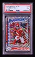 Xavier Worthy 2024 Donruss Optic Wave #300 RR RC #4/300 (PSA 9) at PristineAuction.com