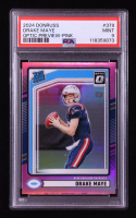 Drake Maye 2024 Donruss Optic Rated Rookies Preview Pink #379 RC (PSA 9) at PristineAuction.com